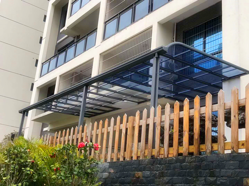 pc板铝合金雨棚露台棚